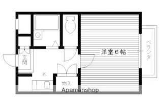 カーサ出口【201号室】の間取り