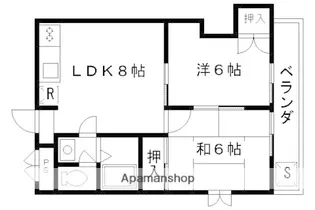 ロイヤルハイツ西沢【3階】の間取り