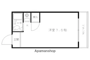 GREEN MARKS【210号室】の間取り