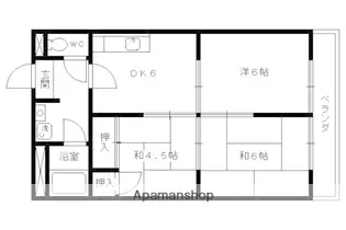 シャトーウメダ【6階】の間取り