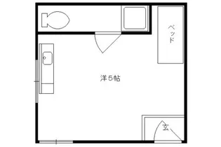 ハイツ元気【202号室】の間取り