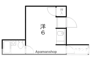 フラッツ太秦【203号室】の間取り