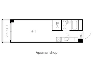フラッツ太秦【302号室】の間取り