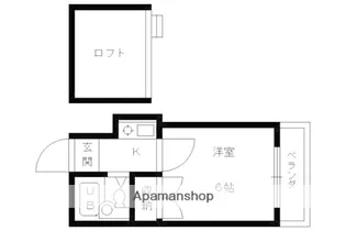 グランデ西京極【305号室】の間取り