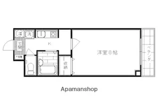 カーサクレール【2F4号室】の間取り