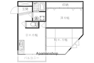 カームハウス嵯峨野【103号室】の間取り