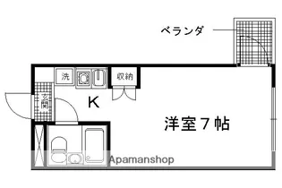 ネオメゾンドフルール【412号室】の間取り