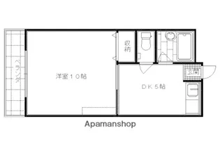 パストラル嵐山【205号室】の間取り