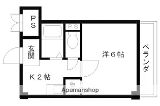 ハイライズ西院【305号室】の間取り