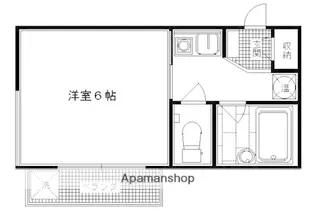 鳴滝グリーンハイツ【202号室】の間取り