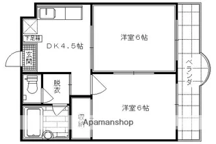 エスポワール雅【406号室】の間取り
