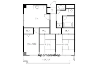 コープミール花園【204号室】の間取り