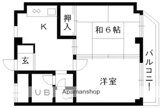 2Kの間取り画像