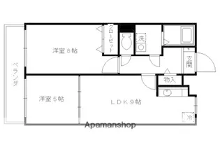 ガーデンヒル鳴滝【203号室】の間取り