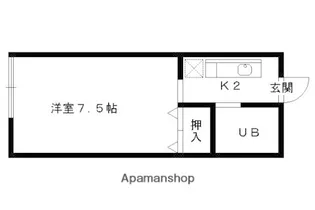 セジュール上賀茂【101号室】の間取り