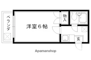 ラ・シャンブル【312号室】の間取り