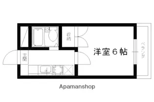 ラ・シャンブル【407号室】の間取り