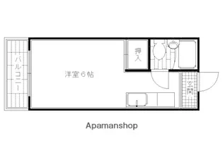フジキビル【208号室】の間取り