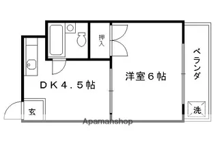 マンションエイト【203号室】の間取り