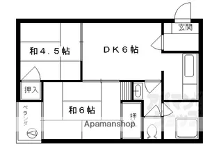 森マンション【35号室】の間取り