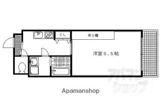 石孫ビル【205号室】の間取り