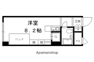松屋レジデンス修学院【217号室】の間取り