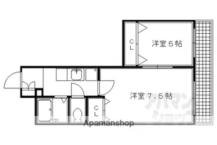 ヴィラ三晃【201号室】の間取り
