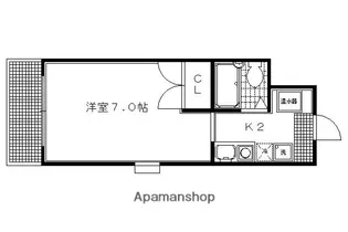 1Kの間取り画像