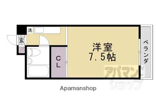 洛北館【1階】の間取り