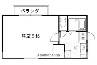 ウィズ山喜【104号室】の間取り