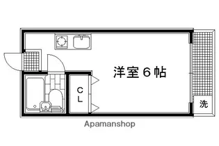 コージーハイツ百万遍【301号室】の間取り