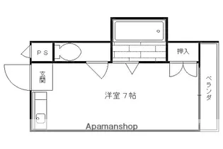 パルコーポ太子道【401号室】の間取り