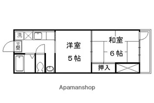 中嶋マンション【C3号室】の間取り