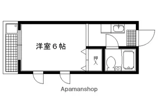 ハイツこすぎ【201号室】の間取り