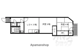 アズビル【2号室】の間取り
