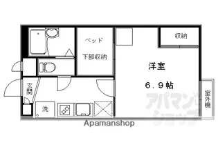 レオパレス北野【101号室】の間取り