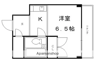グランタック竜安寺【305号室】の間取り
