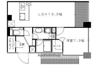 THE RESIDENCE 京都東洞院四条【411号室】の間取り