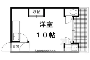ハイツ釈迦谷【5号室】の間取り