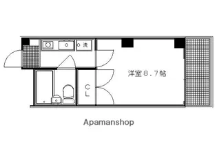 フォーブル末広【102号室】の間取り