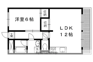 ヴィヨーム京都北大路【402号室】の間取り