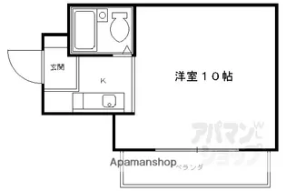 コーポ杉【301号室】の間取り