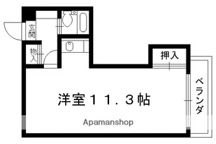 京都府京都市北区上賀茂葵之森町【マンション】の間取り