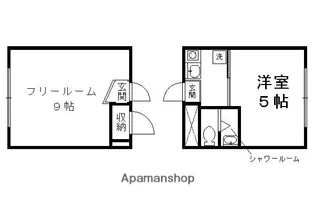 ハイツ金閣【203号室】の間取り