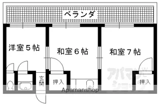 ハイツ修学院【301号室】の間取り