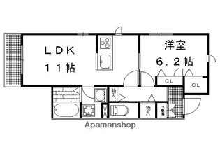 シャーメゾン睦【303号室】の間取り