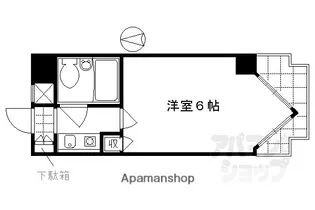 ライオンズマンション京都三条第2【504号室】の間取り