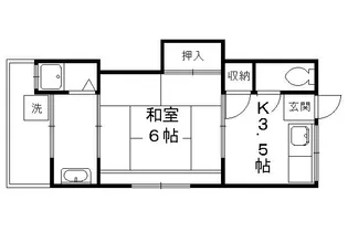 西野荘【1号室】の間取り