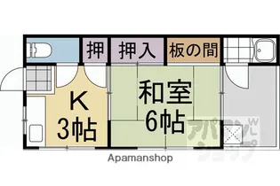 西野荘【2階】の間取り