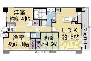 京都府京都市上京区古木町【マンション】の間取り